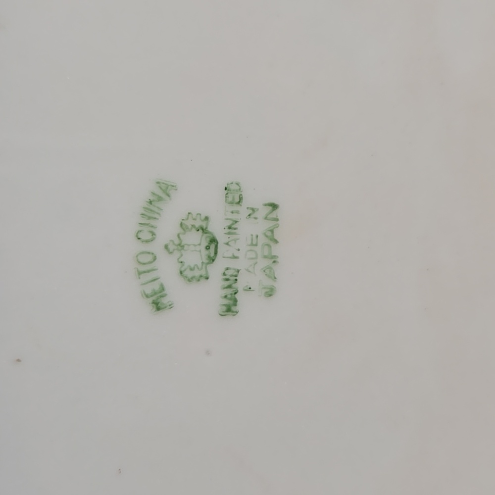 Vintage Meito China Orange Plate Made In Japan - Picture 3 of 4